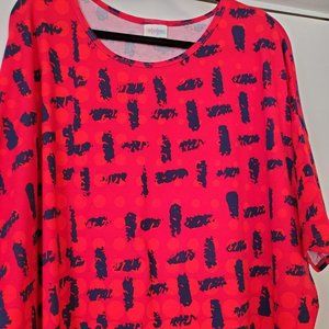 NWOT LuLaRoe  Irma shirt in 3XL